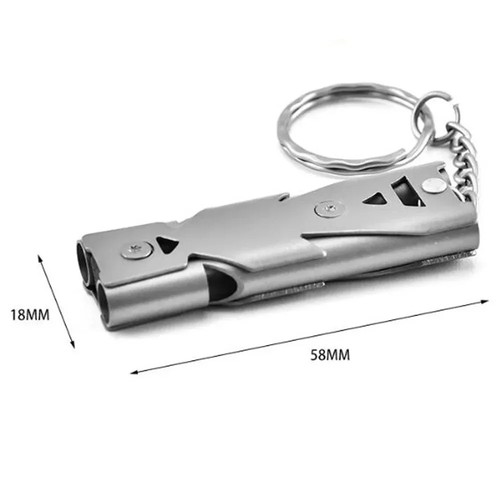 Double pipe whistle - double,