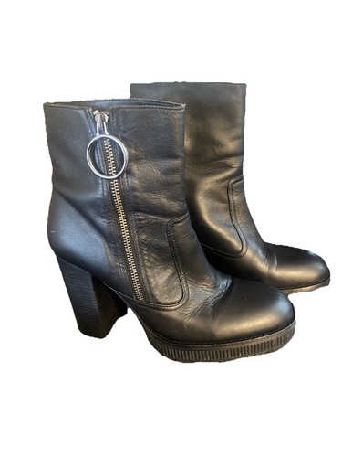 Zara women black leather - zara, boots