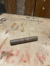 Victorian Sailmaker's Treen Needlecase Lace Tools Turned Wooden Box Sewing