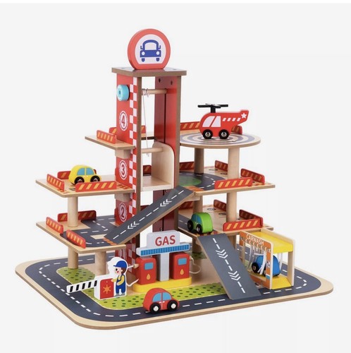 Level wooden parking garage - 4-level,