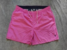 Vintage 90s Polo Ralph Lauren Men's Board Shorts Swim Trunks Pink Size Large W34