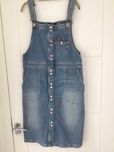 Ladies denim dungaree dress - ladies,