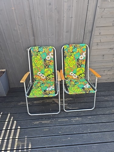 Vintage floral folding deck - vintage,