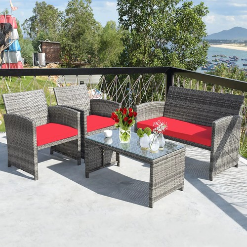 Costway rattan conversation - rattan,