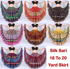 Silk Sari 18 to 20 Yard Skirt