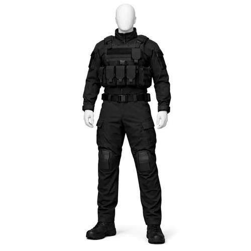Black tactical uniform set - black,