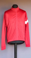 Red Rapha Merino Blend Long Cycling Sleeve Jersey - XXL