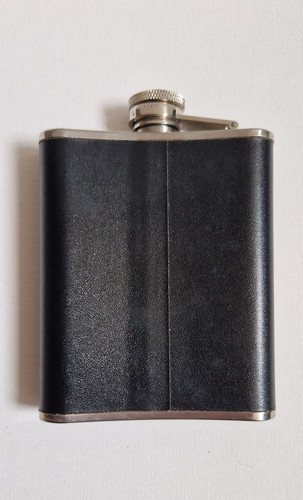 Hip flask 8oz black - 8oz,