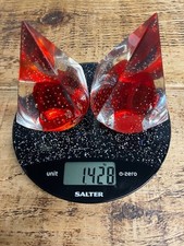 Pair of Vintage Art Glass