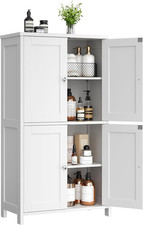 Elegant White Bathroom Storage