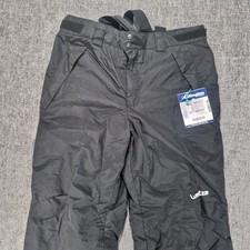 Decathlon Wedze Ski Trousers Young Adult 30" In Leg. Warm Waterproof Pants Black