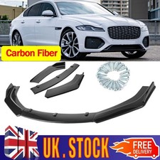 Carbon Fiber Lower Front Bumper Lip Body Kit Splitter Spoiler For Jaguar XJ XF #
