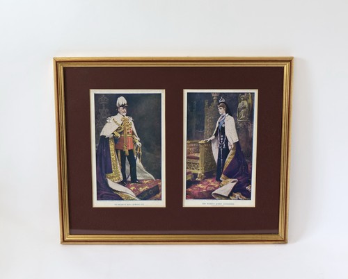 Framed picture king edward vii - king,