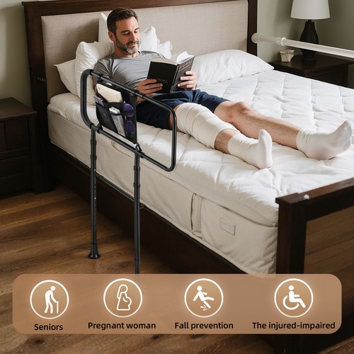 Adjust bed rails - for, elderly