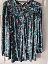 FatFace Green Multi Tunic Top
