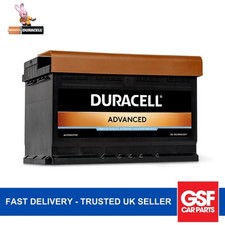 Duracell Battery DA 74 Advanced 12V 74 Ah 680 A B13 Fits Toyota Hilux 2.8 D
