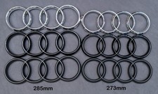 Audi Logo/Rings - 273/285mm - Chrome, Gloss & Matt Black
