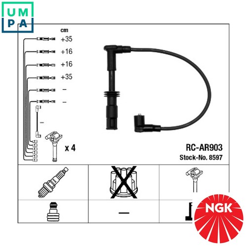 Ignition cable kit - 8597, for
