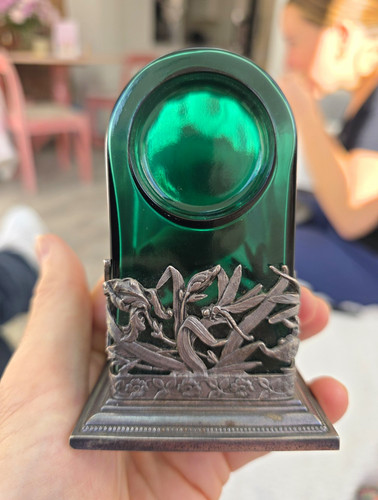 Green glass antique - green, &