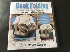 Book Folding CD Rom, NUMBERS & MILESTONES V3, 17 patterns, unused+ 12 A4 cardsto