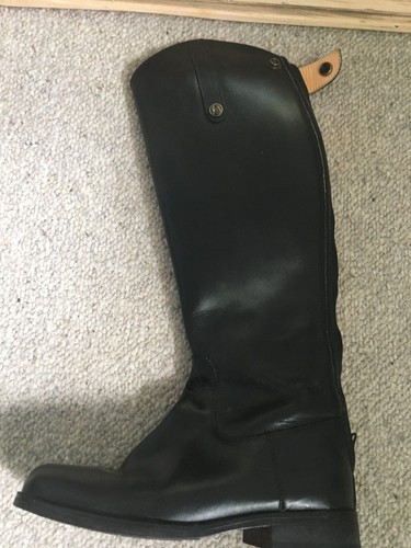 Black leather brogini - leather,