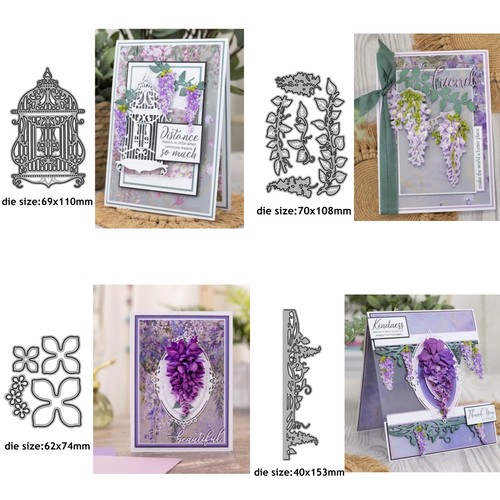 Birdcage wisteria flowers - birdcage,