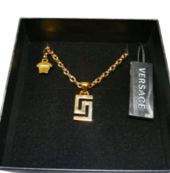 Versace necklace greca logo - necklace,