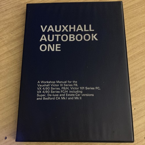 Vauxhall autobook one workshop - autobook,