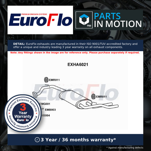 Exhaust back rear box fits - back,