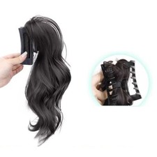 Synthetic claw clip ponytail - synthetic,