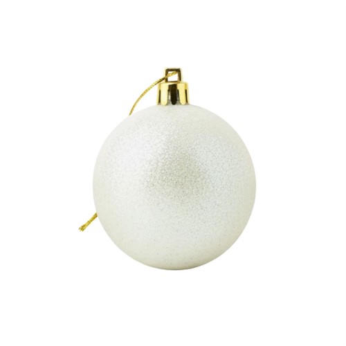 Large white glitter - white,