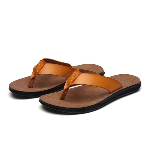 Men leather thong sandals - men,