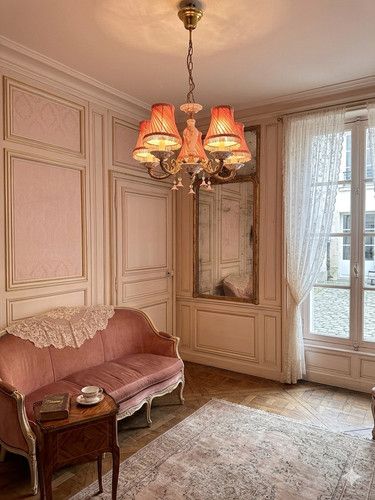 Vintage capodimonte chandelier - vintage,