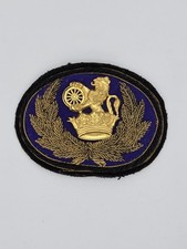 British Railways Bullion Cap Badge – Lion on Wheel Crest – Blue Felt 1950s/60s