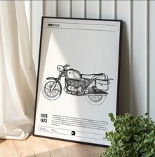 BMW R75/5 Motorcycle Poster