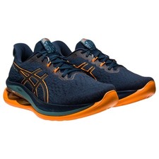 Mens Asics Gel-Kinsei Max French Blue/ Bright Orange Athletic Running Shoes