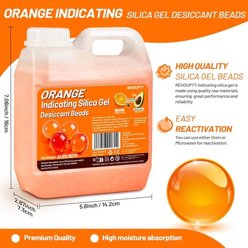 Orange silica gel - gel, desiccant