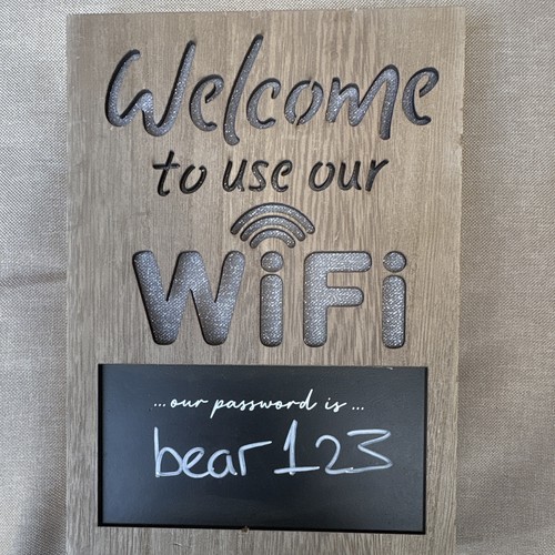 Led welcome wifi mdf - welcome,