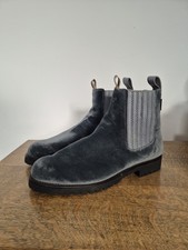 Penelope Chilvers Boots Size 7 EU 41 Velvet Grey Ankle Leather Lined