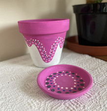 Plant Pot with Saucer - Hand