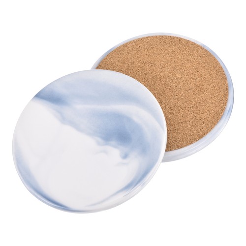 Marble ceramic coasters - coasters, set