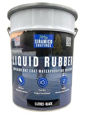 Liquid Rubber Instant Roof Coating & Sealant - 5 Litres - Grey, Black or Clear