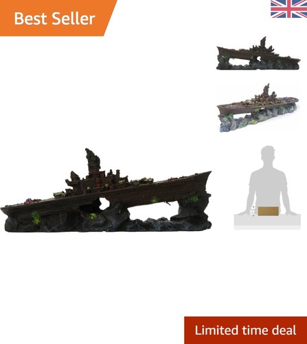 Decorative sunken battleship - decorative,