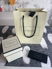Jo Malone EMPTY Box, EMPTY Gift Bag, Black Tissue, Black Ribbon and 15 Matches  