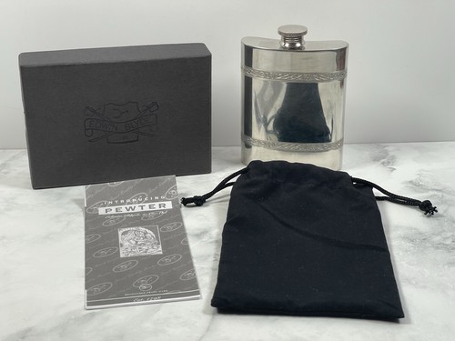 Pewter hip flask 6oz edwin - hip,