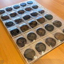 Old British Coins in A4 Binder