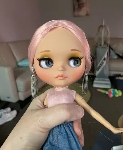 Neo blythe doll pink hair - pink,