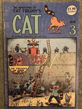 FAT FREDDY'S CAT #3 Gilbert Shelton - 1989 Gilbert Shelton Animal Camp