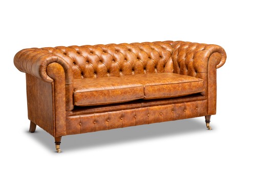 Chesterfield sofa three seater - three,