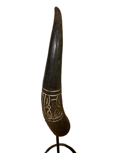 Old tribal bamum - bamum, horn